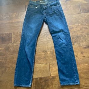 Marc Moto Andrew Marc Men’s Straight Leg Size 34X34 Blue Jeans - Previously Worn